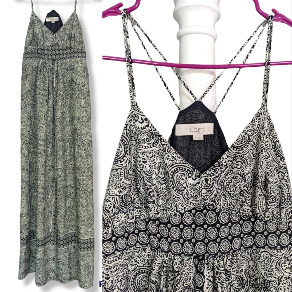 🖤Loft Maxi🖤 V-neck - double straps - Size 4